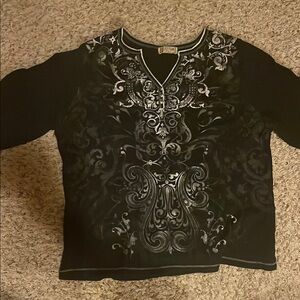 VINTAGE blue canyon blouse